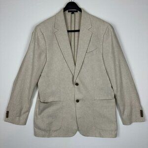 Banana Republic Beige Linen Suit 40 R Jacket 36 x 30 Pants